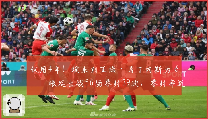 仅用4年！埃米利亚诺·马丁内斯为阿根廷出战56场零封39次，零封率近70%
